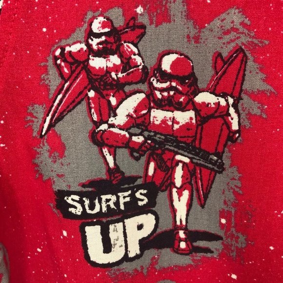 Star Wars We Love Fine Button Up Aloha Hawaiian Shirt NWT Size S - Picture 6 of 10